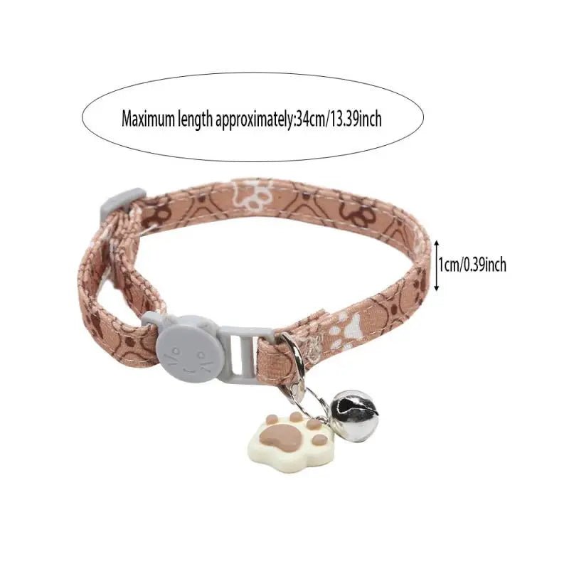 Kattenhalsband met Schattige Pootafdruk - Duke & Scoop