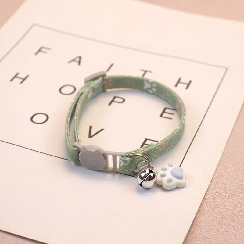 Kattenhalsband met Schattige Pootafdruk - Duke & Scoop