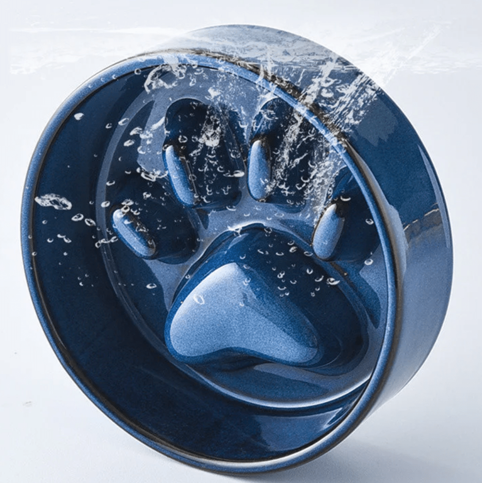 Keramische Anti - Schrok Voerbak met Hondenpoot - Duke & Scoop