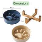 Keramische Anti - Schrok Voerbak met Hondenpoot - Duke & Scoop