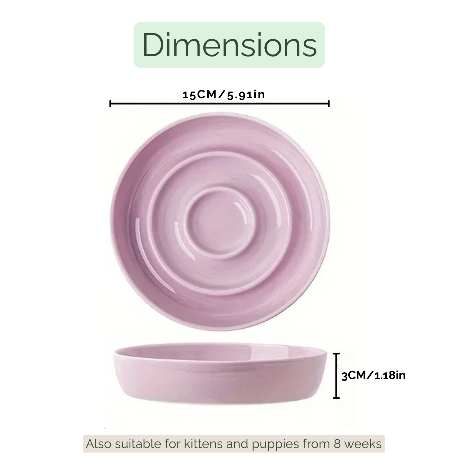 Keramische Slow Feeder Voerbak Kat & Hond - Duke & Scoop