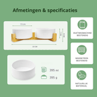 Keramische Voerbak - Set van 2 - Duke & Scoop