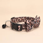 Luxe Halsband met Luipaardprint en Afneembare Strik - Duke & Scoop