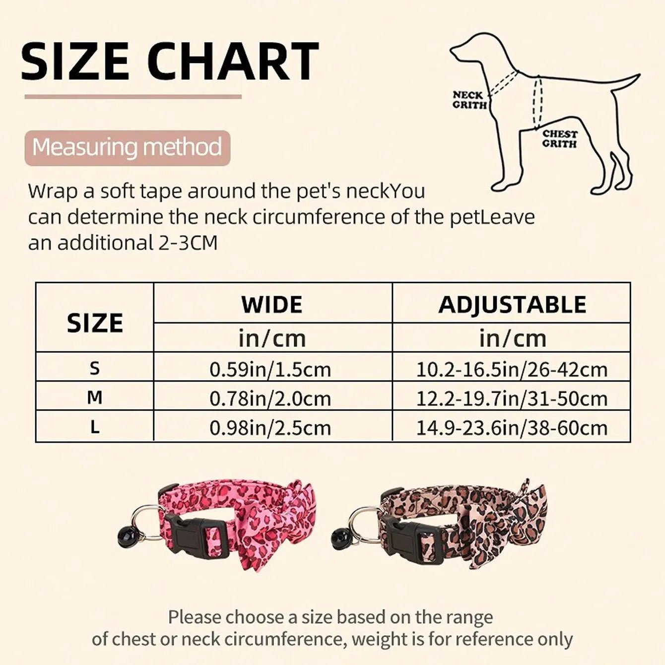 Luxe Halsband met Luipaardprint en Afneembare Strik - Duke & Scoop