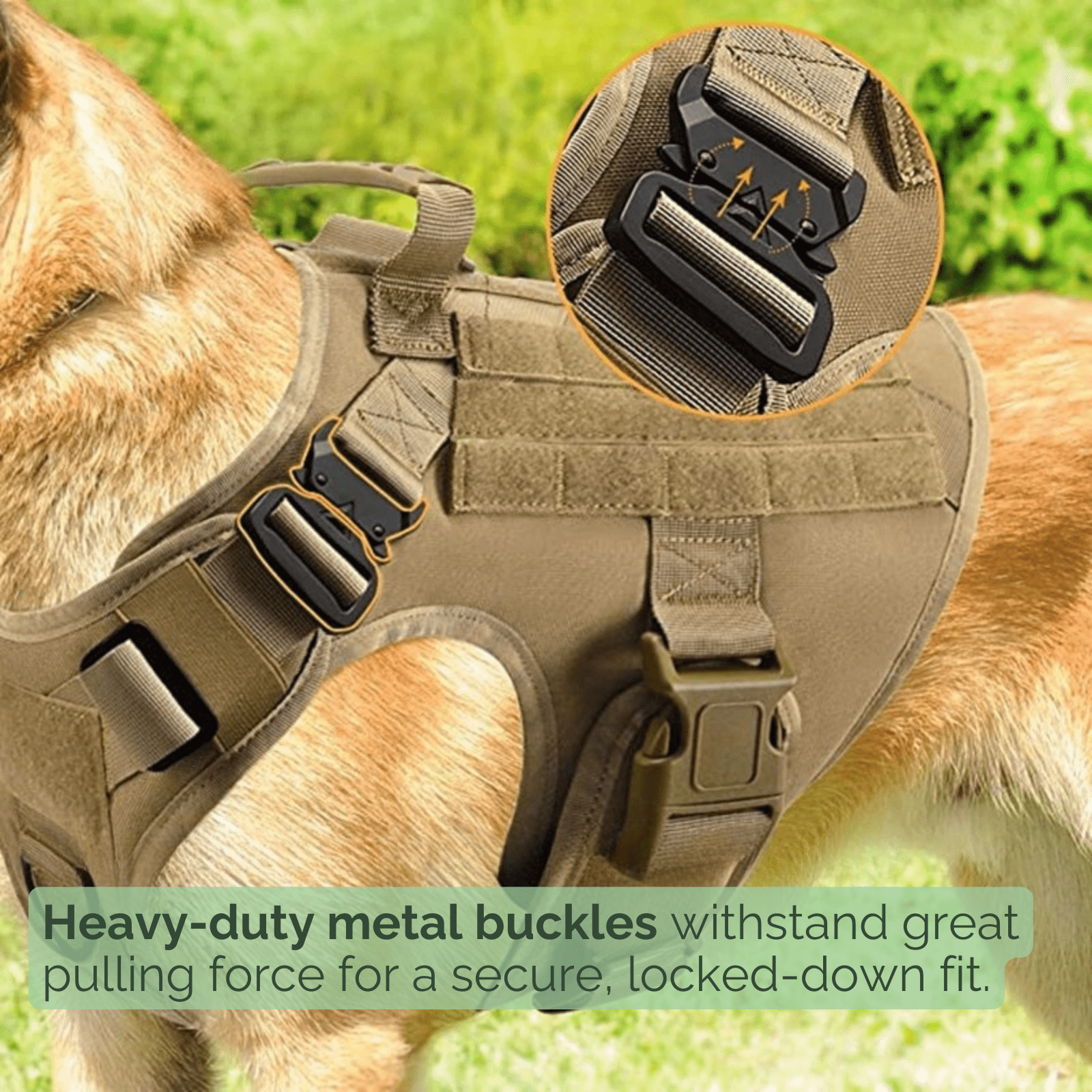 Militair Harnas met Handvat - Duke & Scoop