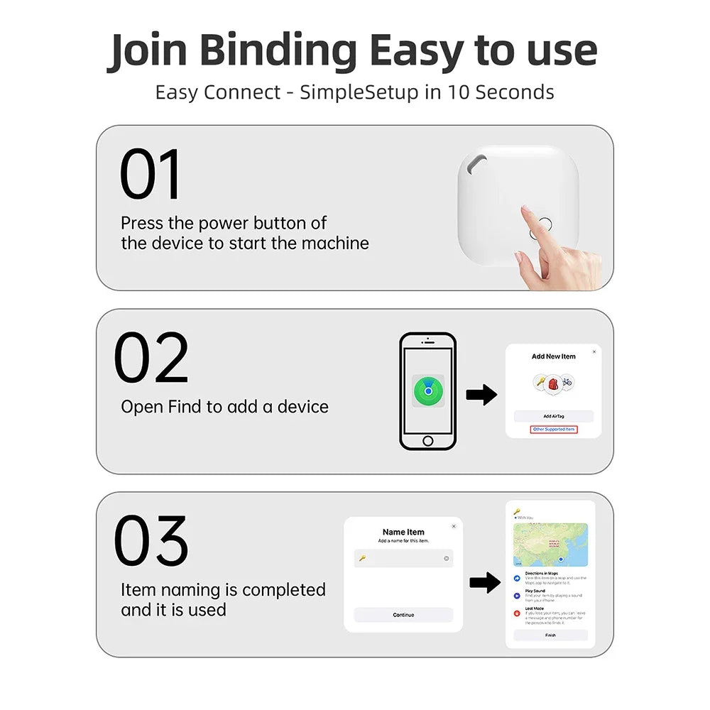 Mini GPS Tracker Apple – Smart Bluetooth Tracker voor Huisdier - Duke & Scoop