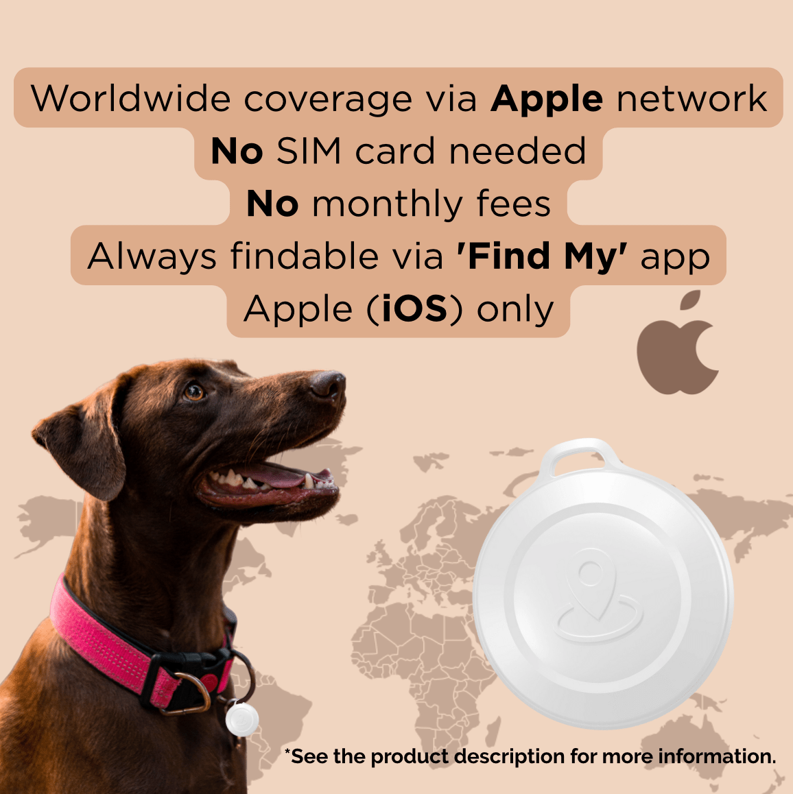 Mini GPS Tracker voor huisdieren - Duke & Scoop