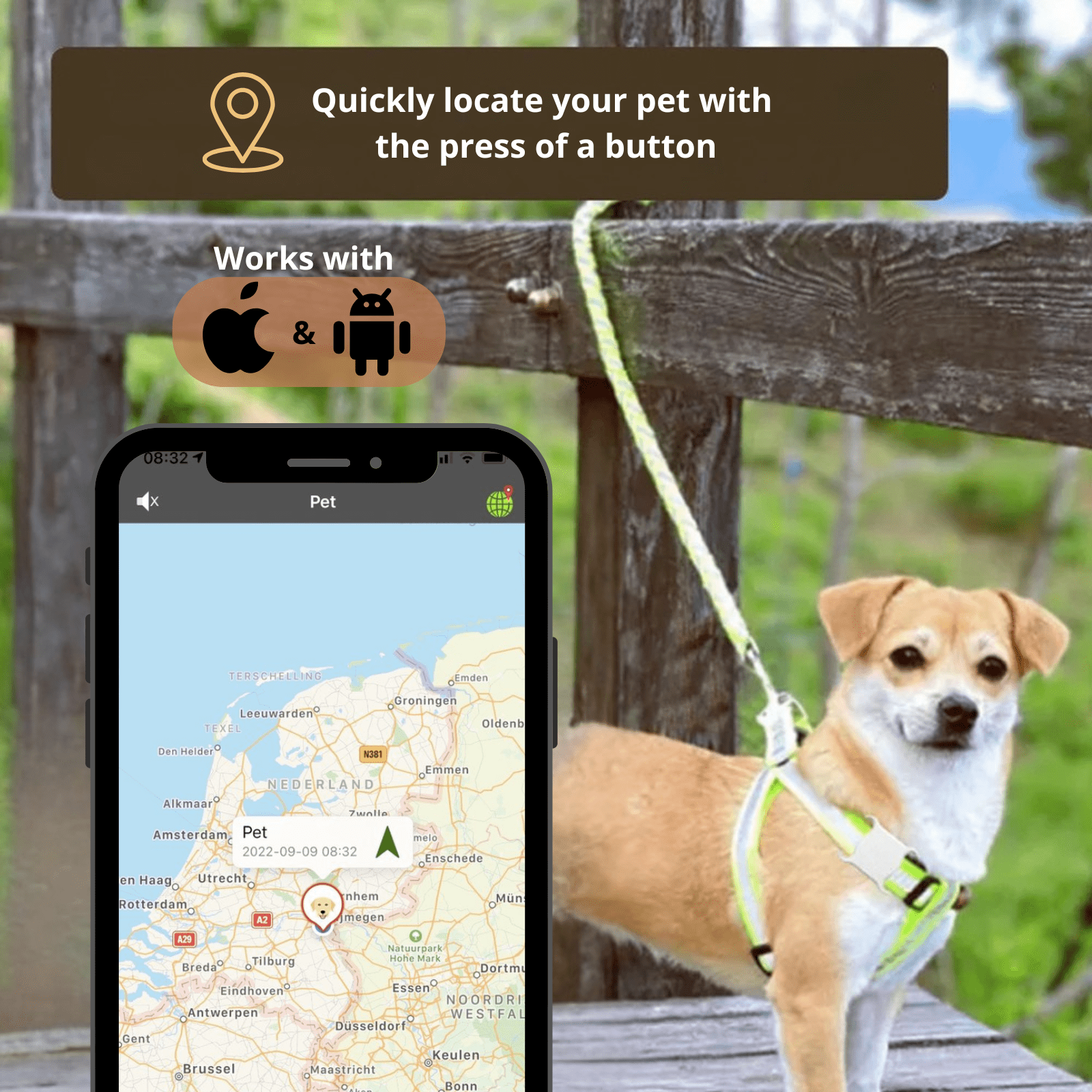 Mini PetFinder – GPS Tracker - Duke & Scoop