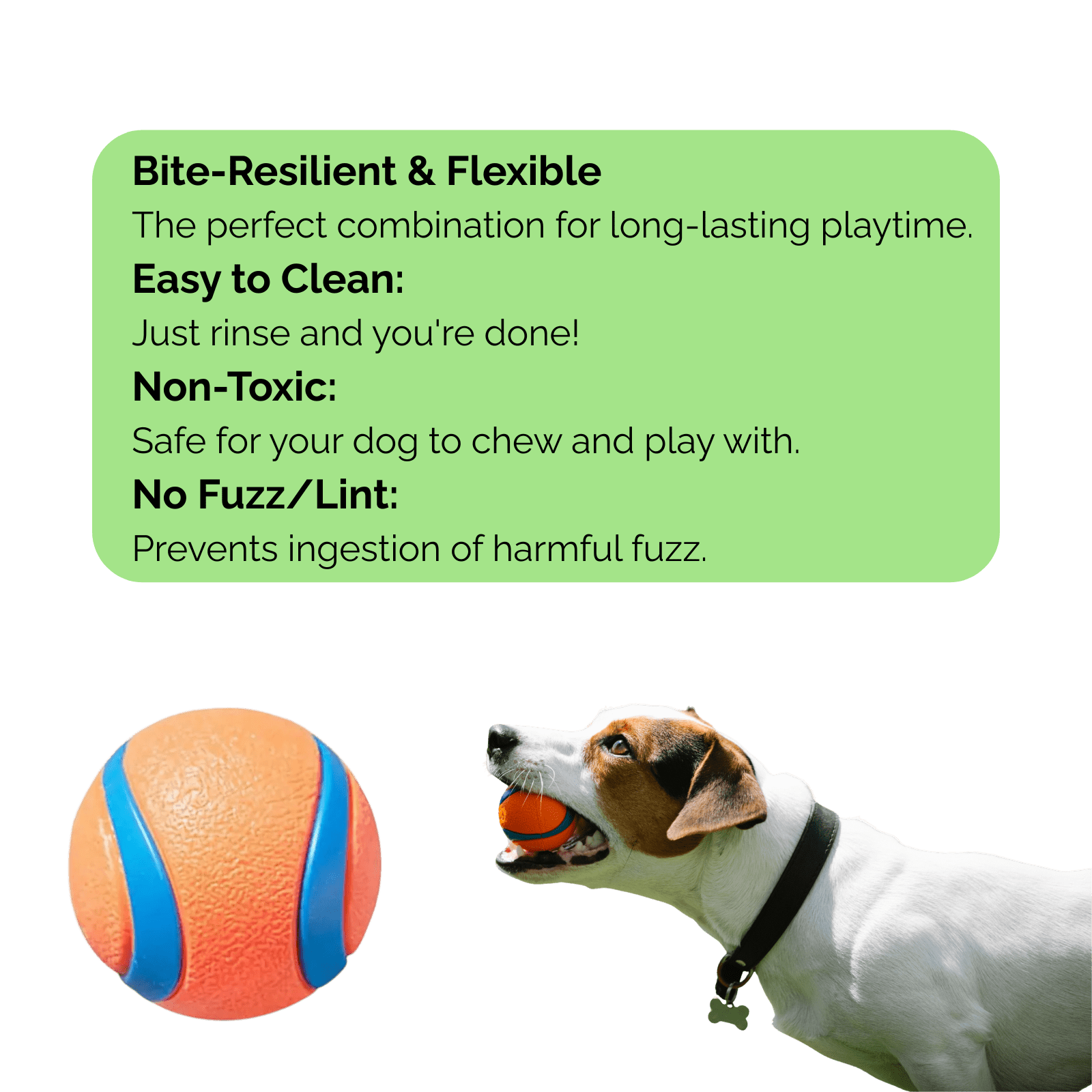 Onverwoestbare Hondenbal Oranje - Duke & Scoop