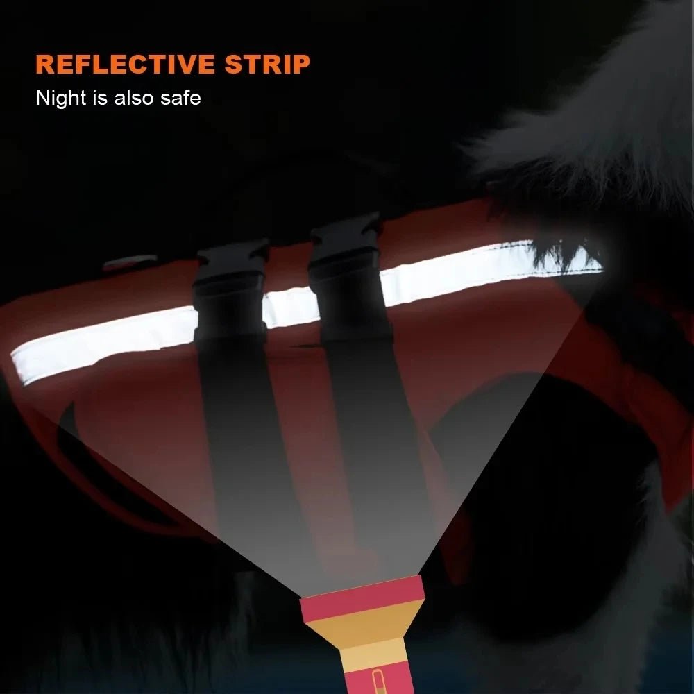 Oranje Zwemvest voor Honden - Duke & Scoop