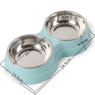 PawPerfect Dubbele RVS Voerbak voor Hond & Kat - Duke & Scoop