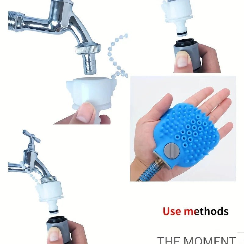 PawShower Verstelbare Water & Schuimsproeier - Duke & Scoop