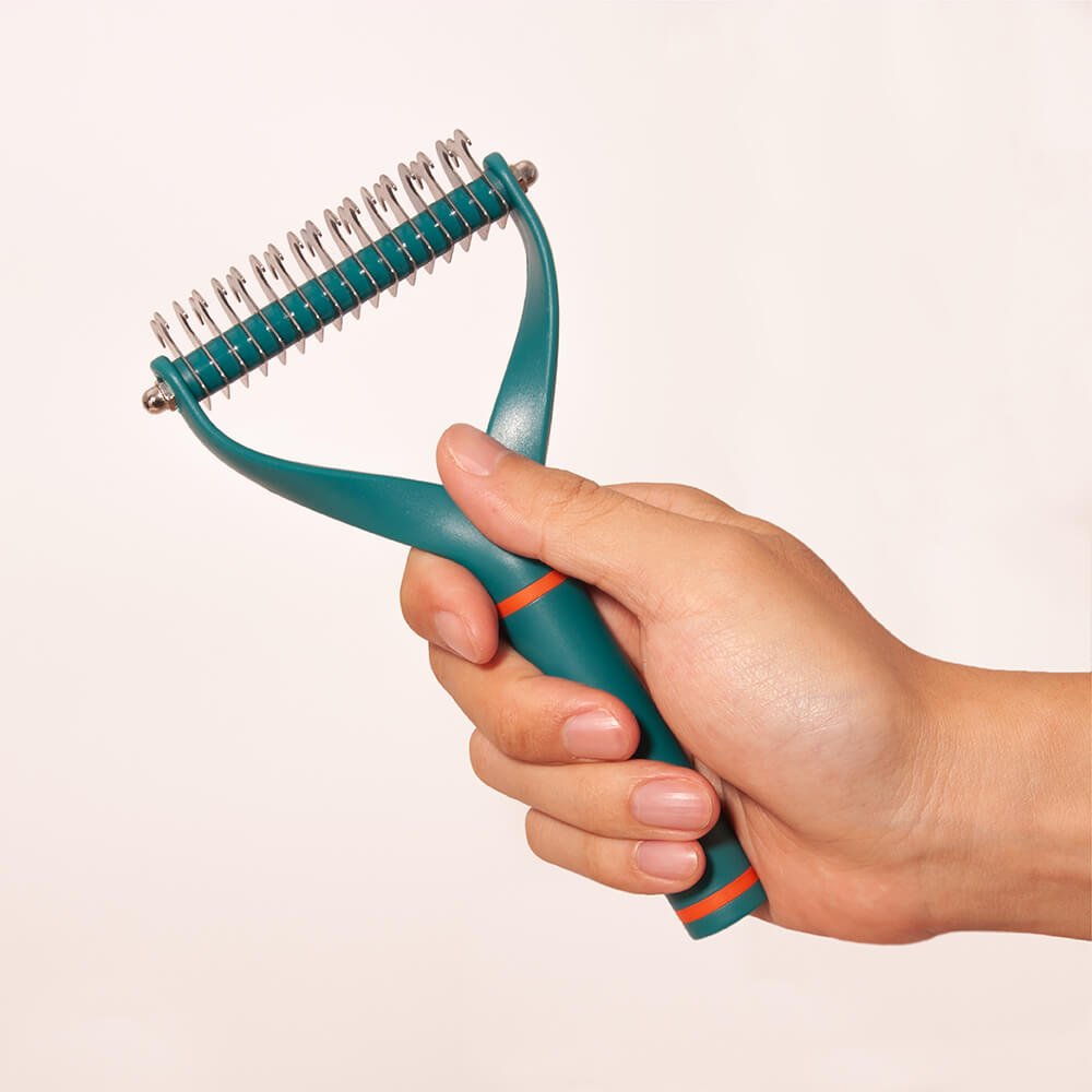 Pet Safe Dematting Kam met Dubbele Bladen - Duke & Scoop