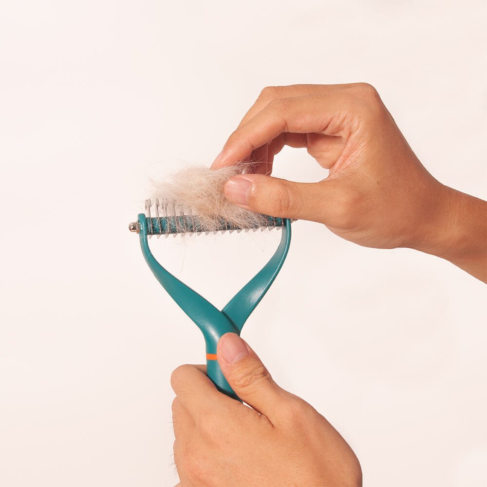 Pet Safe Dematting Kam met Dubbele Bladen - Duke & Scoop