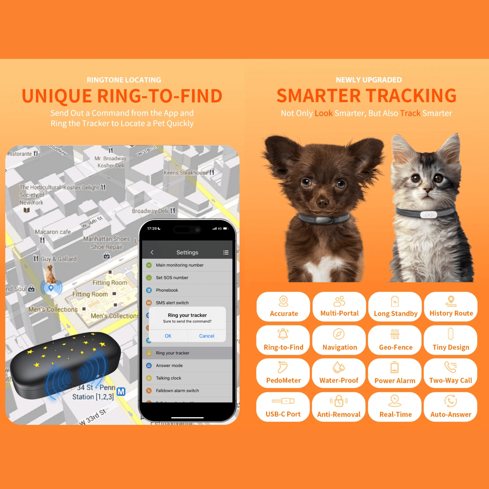 PetFind 4G GPS Tracker - Duke & Scoop