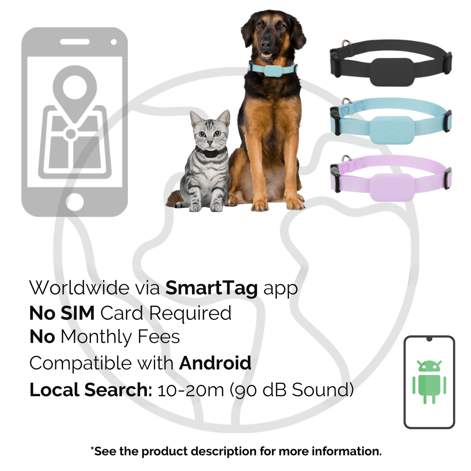 PetTrack - GPS Tracker voor Android - Duke & Scoop