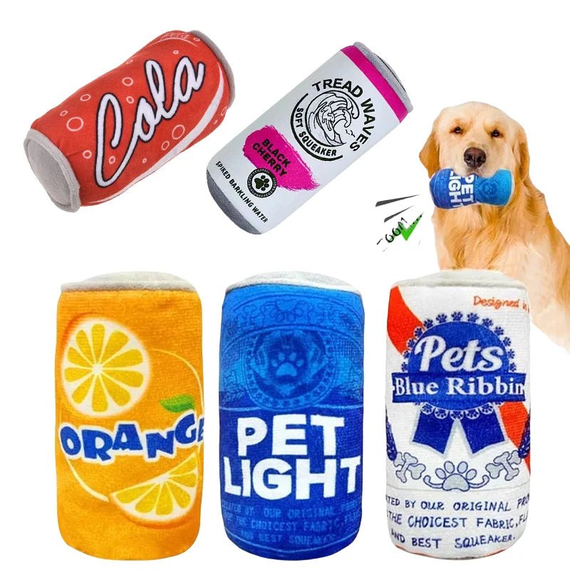 Pluche Hondenblikje Speeltje – Zacht Kauwspeelgoed met Piepgeluid - Duke & Scoop