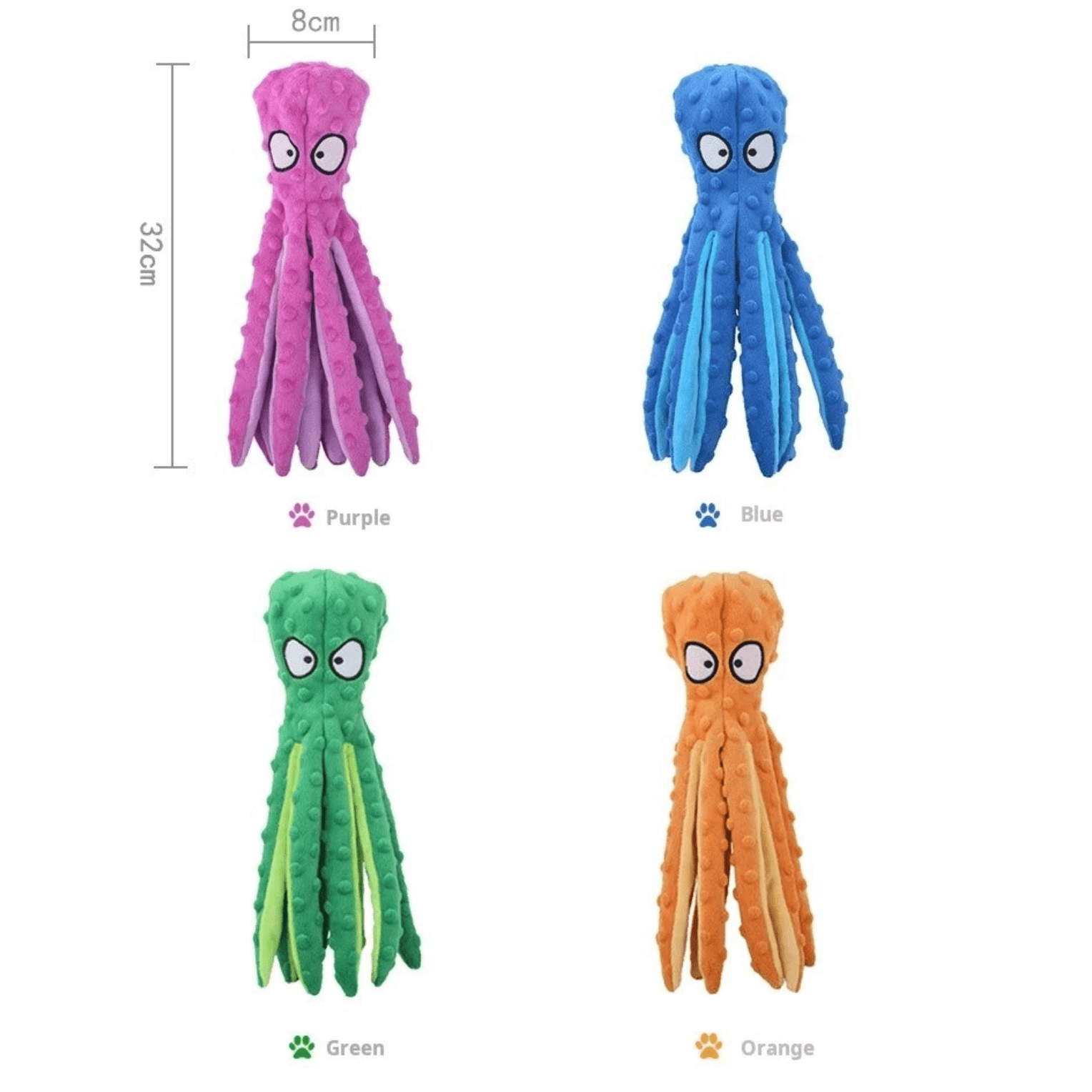 Pluche Octopus Hondenspeelgoed - Duke & Scoop