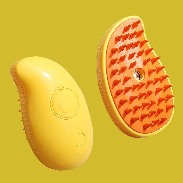 PuffiCare – 3 - in - 1 Stoomborstel voor Kat & Hond - Duke & Scoop