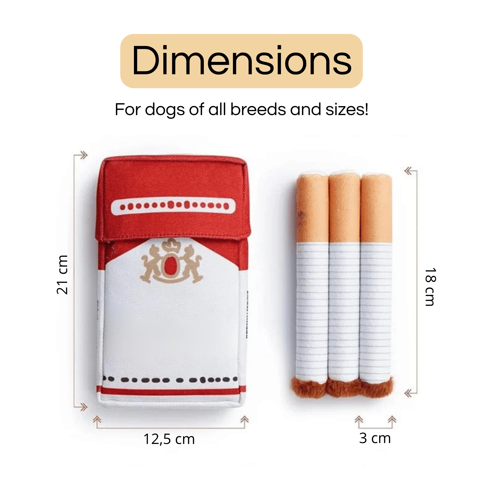 PuffPlay - Pluche Speelgoed Sigaret - Duke & Scoop