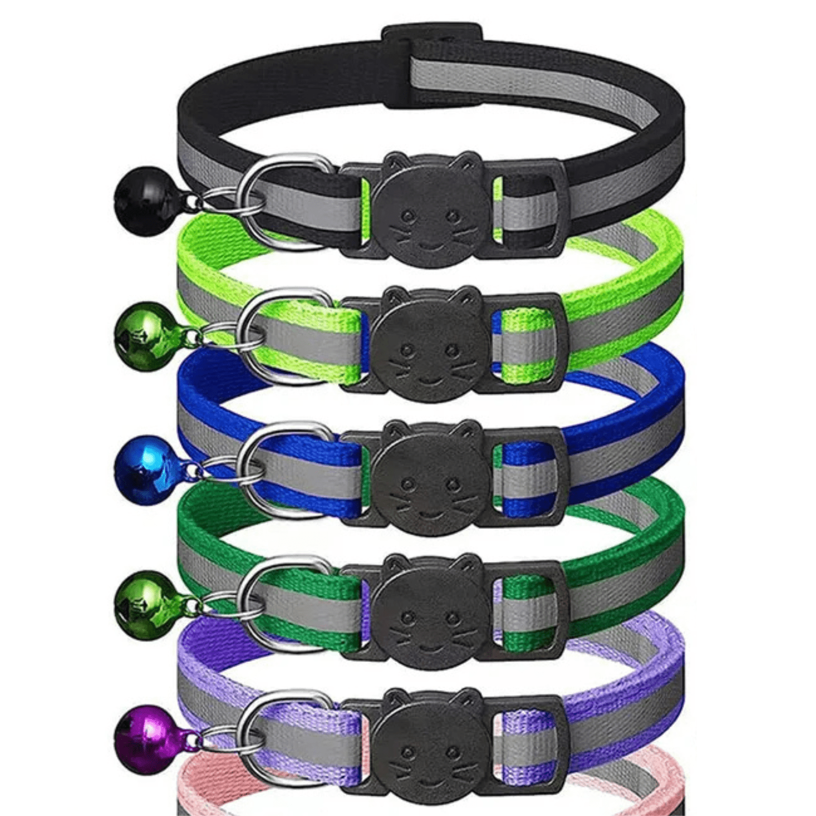 Reflecterende Breakaway Halsband met Belletje - Duke & Scoop