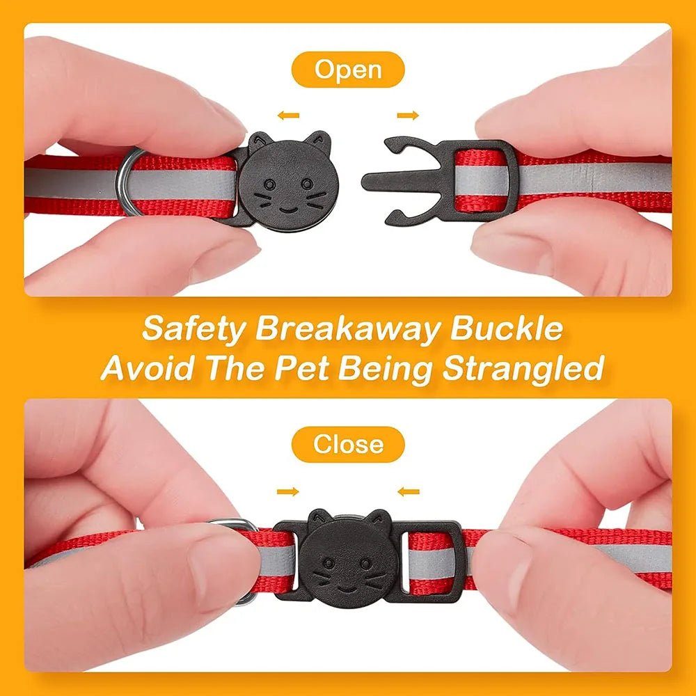 Reflecterende Breakaway Halsband met Belletje - Duke & Scoop