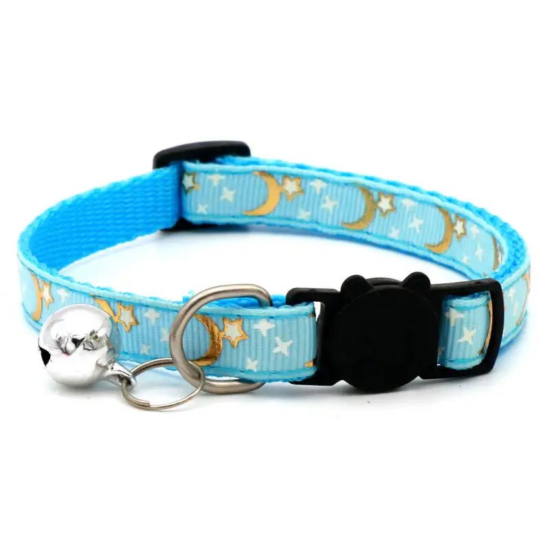 Reflecterende Kattenhalsband met Sterren & Maan - Duke & Scoop