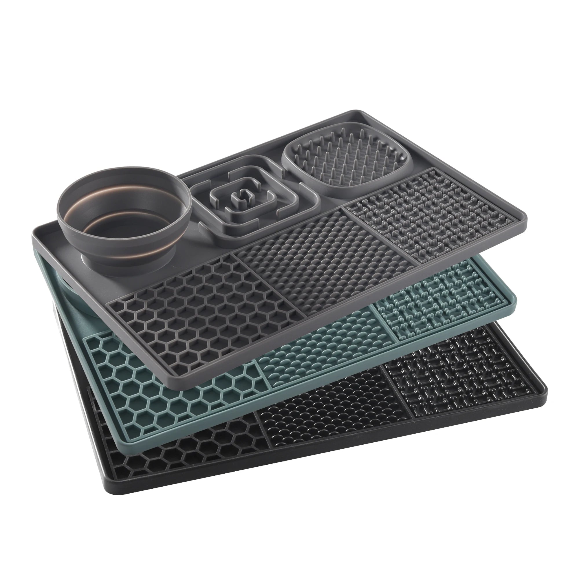 Siliconen Likmat - Slowfeeder voor Natvoer of Snacks - Duke & Scoop