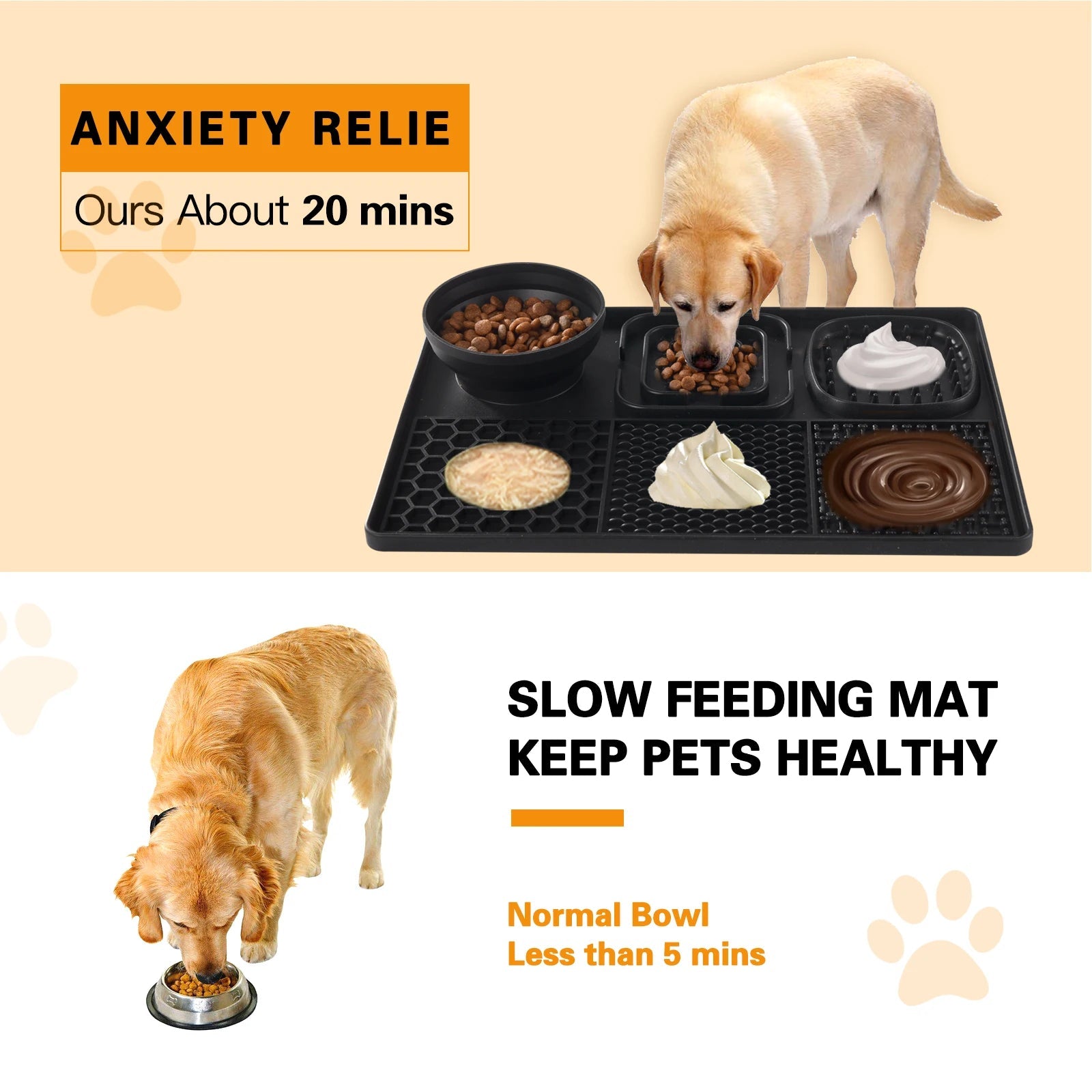 Siliconen Likmat - Slowfeeder voor Natvoer of Snacks - Duke & Scoop