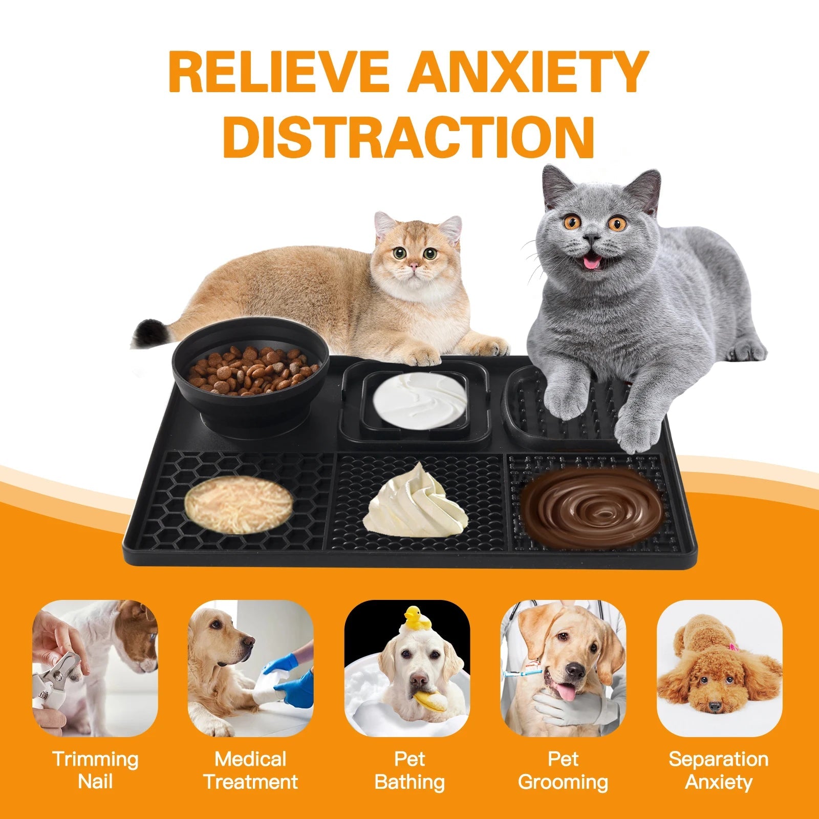 Siliconen Likmat - Slowfeeder voor Natvoer of Snacks - Duke & Scoop