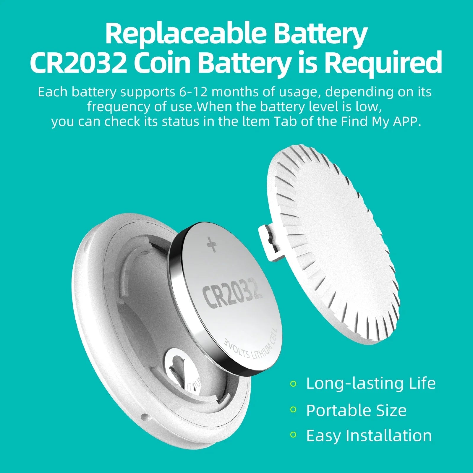 SmartTag iOS Mini Tracker en Halsband met SmartTag houder - Duke & Scoop