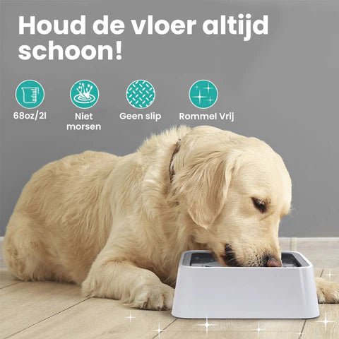 Splash Stop - Anti - Mors Drinkbak voor Honden & Katten - Duke & Scoop
