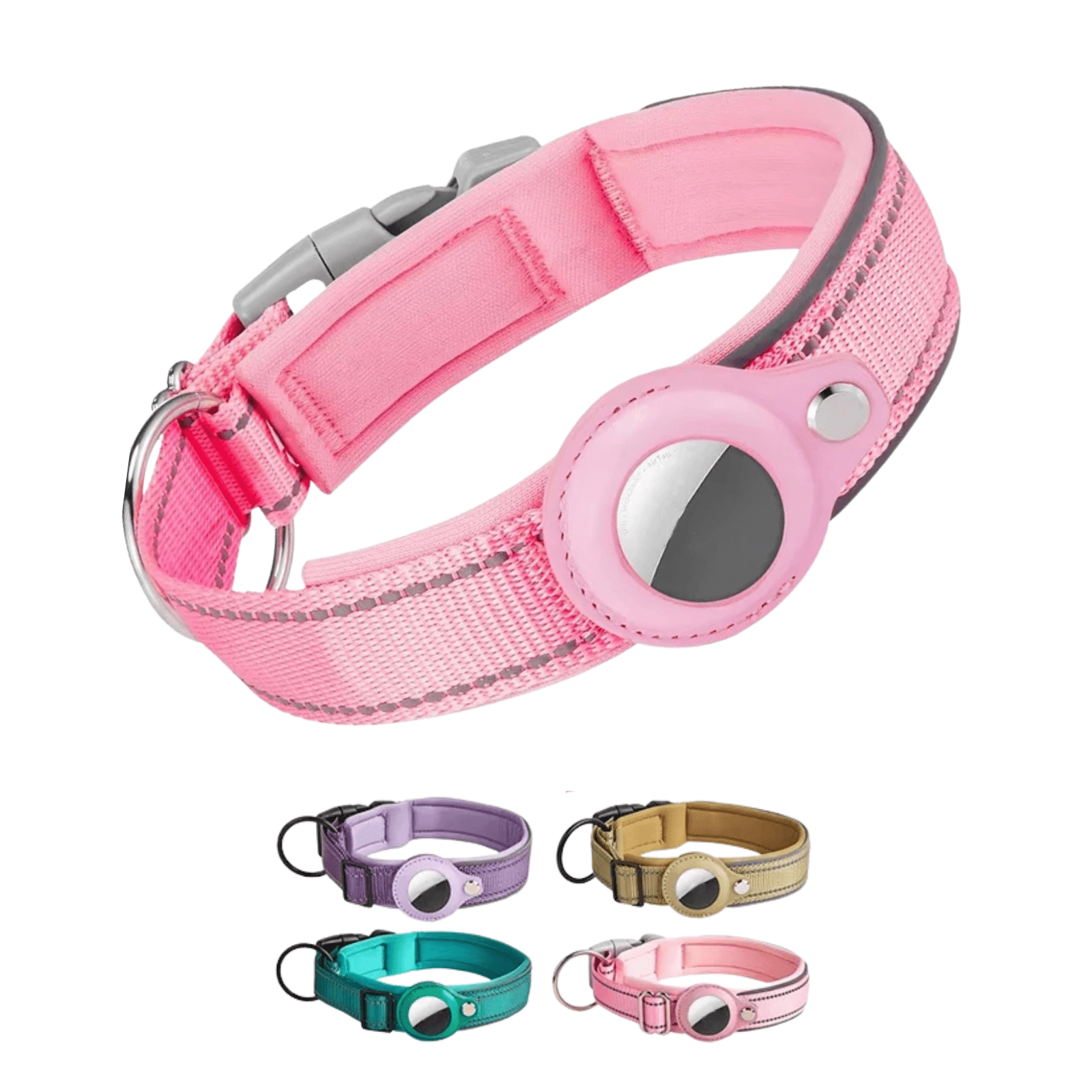 Sterke Reflecterende Airtag Hondenband - Duke & Scoop