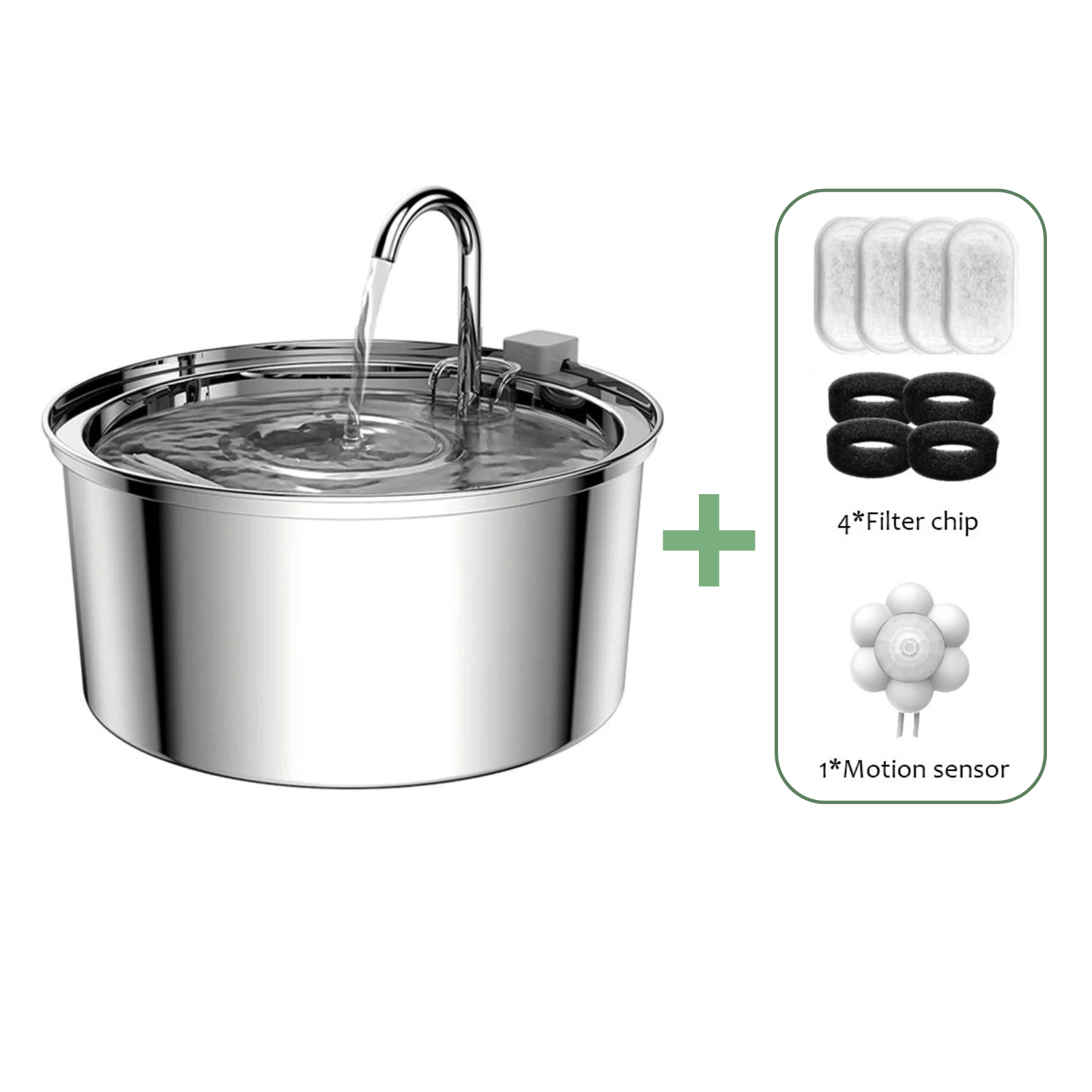 Stille RVS Automatische Waterfontein - Duke & Scoop