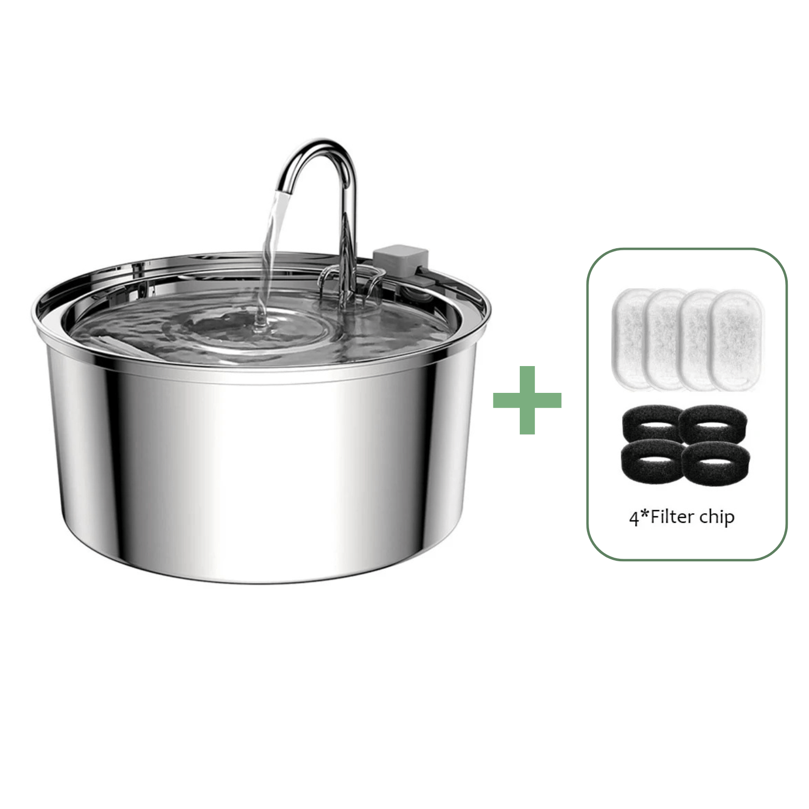 Stille RVS Automatische Waterfontein - Duke & Scoop