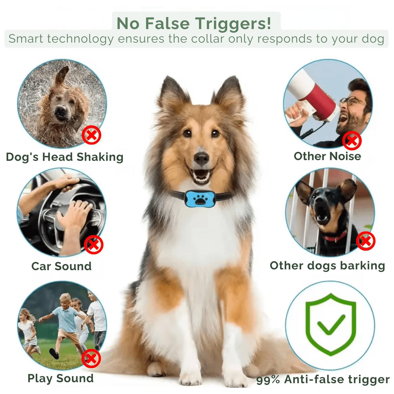 Stopbark - Anti Blafband met Trilling - Duke & Scoop