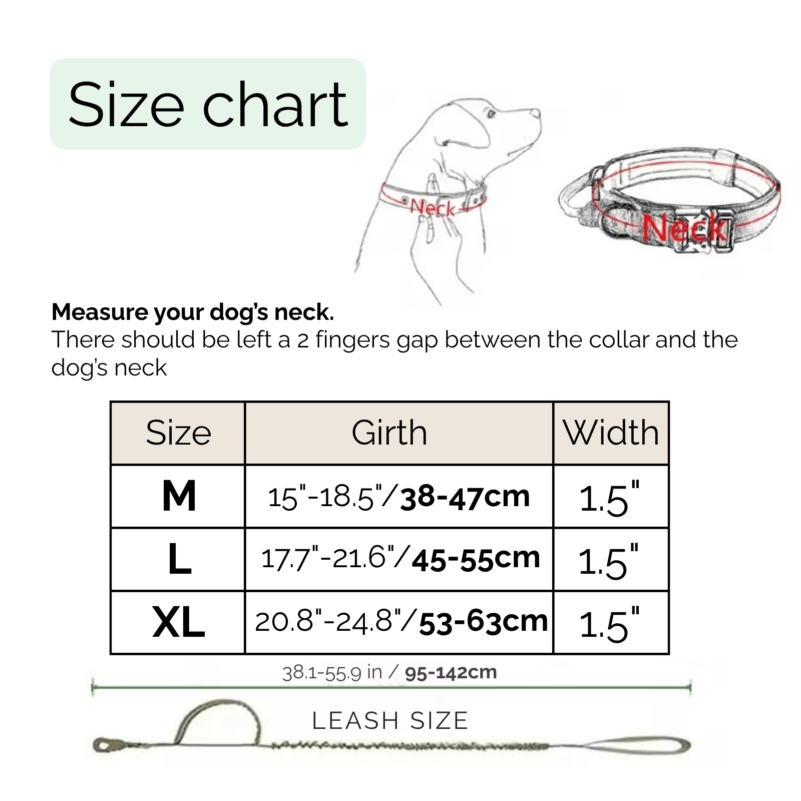 Tactische Honden Halsband & Riem Set - Duke & Scoop