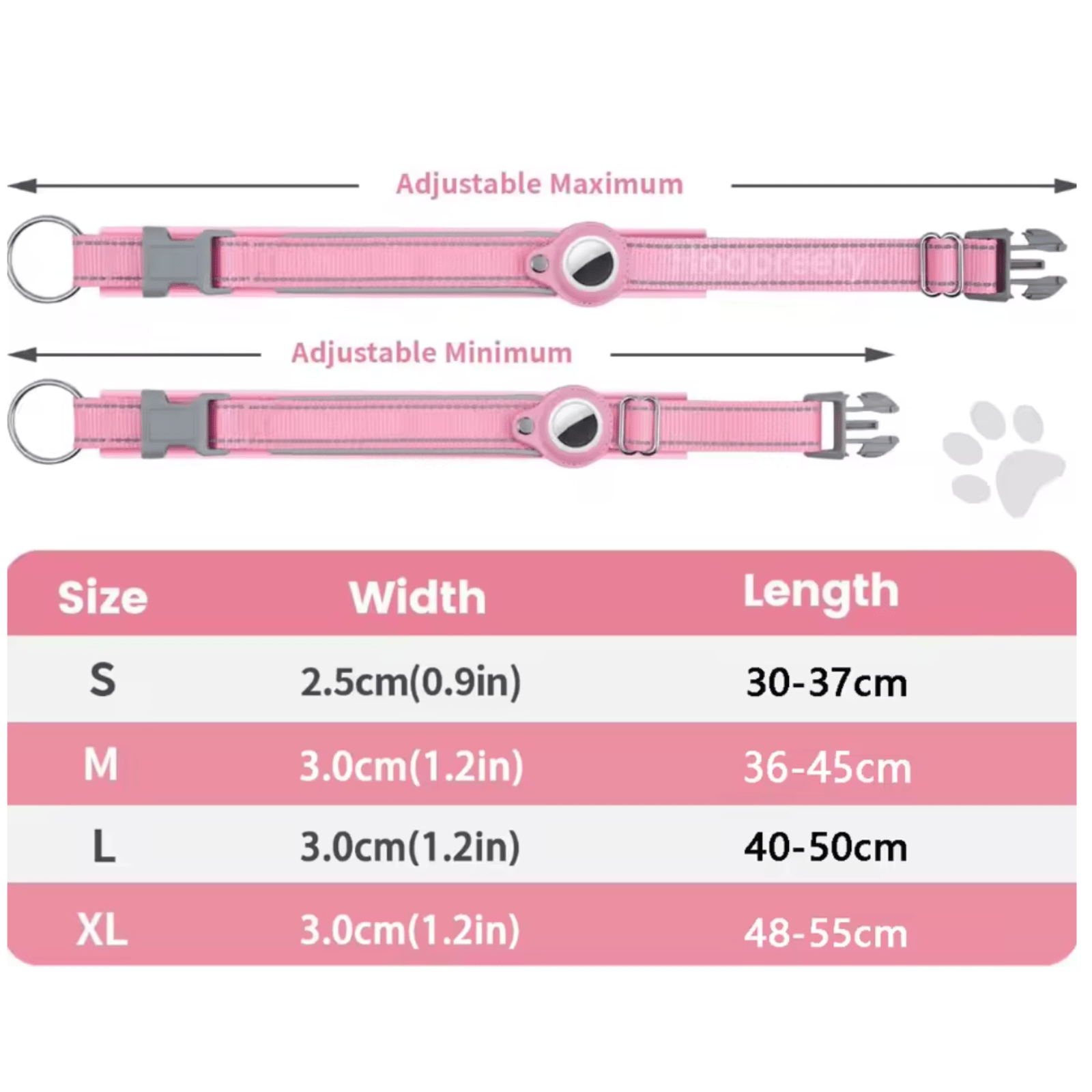 TraceTag iOS/Android en Halsband met TraceTag houder - Duke & Scoop