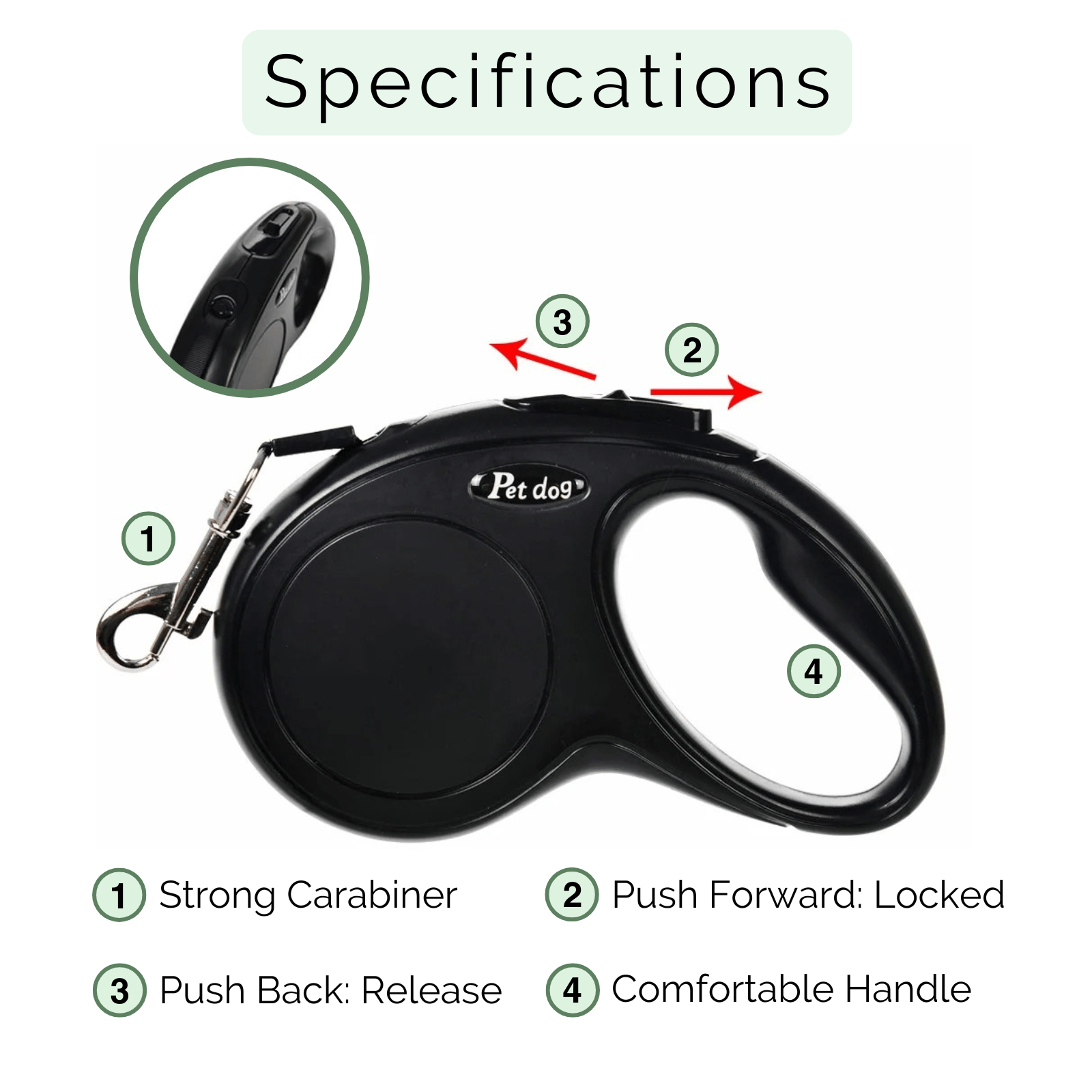 Uitschuifbare Hondenlijn - Flexi lijn - Duke & Scoop