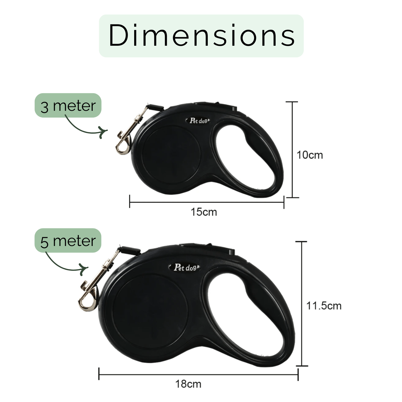 Uitschuifbare Hondenlijn - Flexi lijn - Duke & Scoop