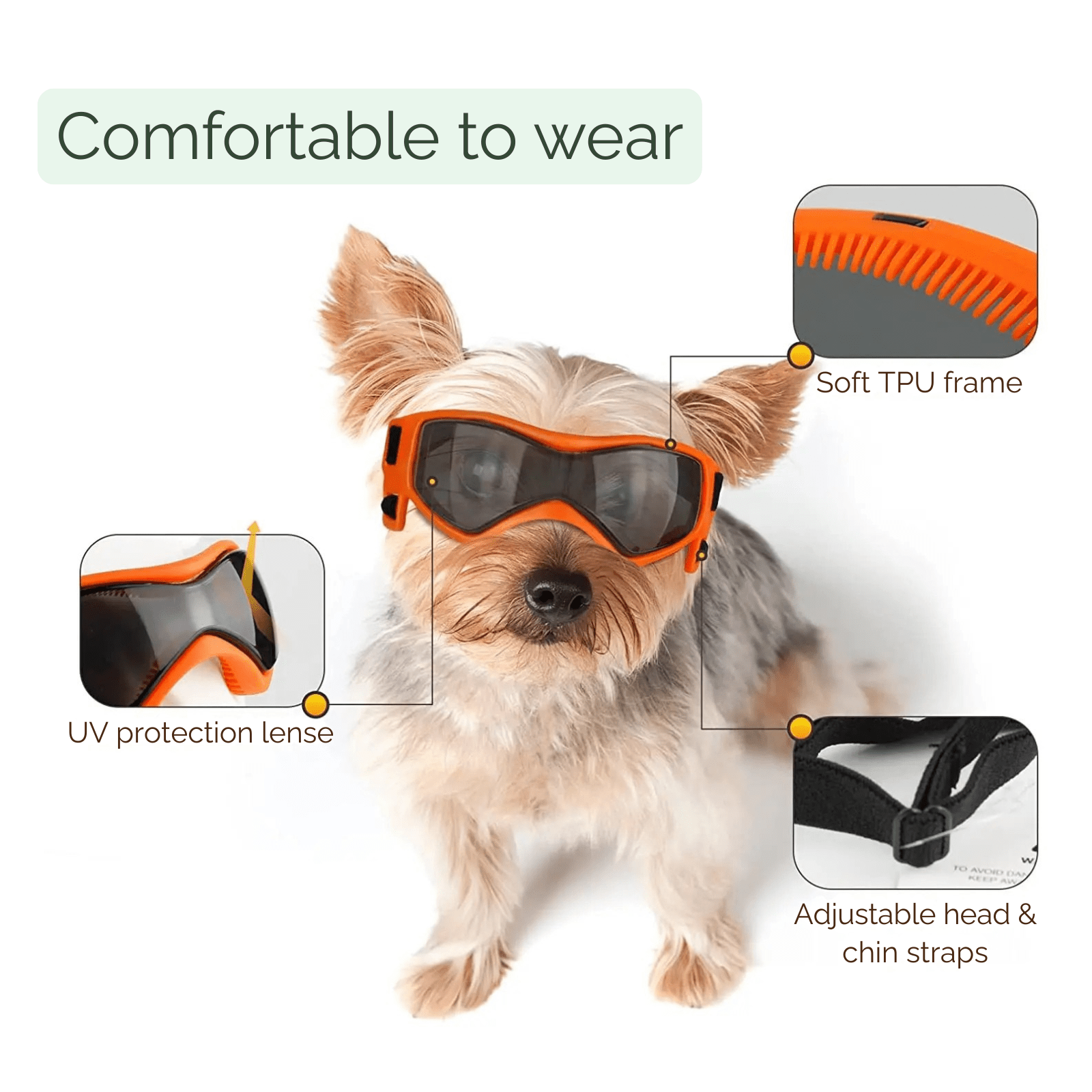 UV - beschermende Zonnebril voor Hond & Kat - Duke & Scoop