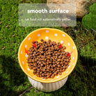 Verhoogde Keramische Kattenvoerbak - Paddenstoelvorm - Duke & Scoop