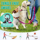 Verstelbare Duo Hondenriem met Comfortabele Bungee - Duke & Scoop