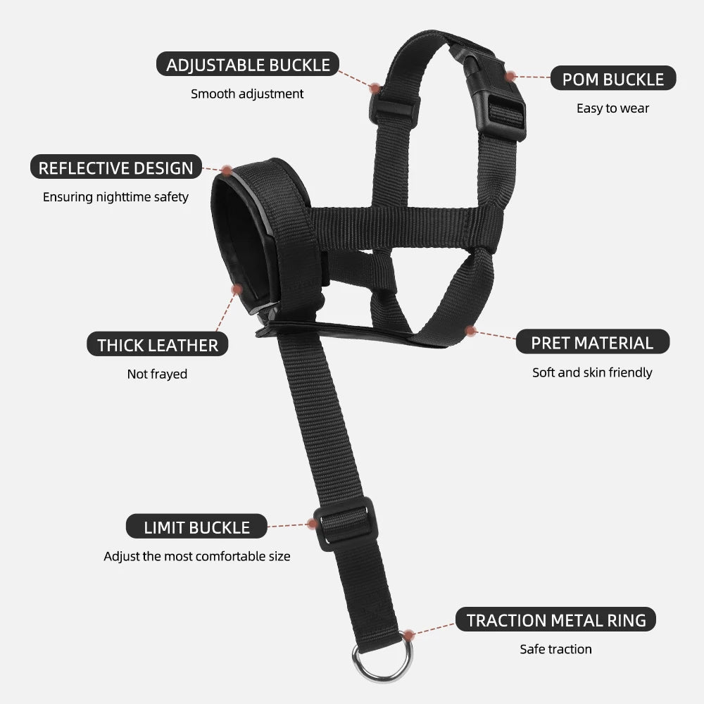 Verstelbare Muilkorf Halti - Stijl - Duke & Scoop