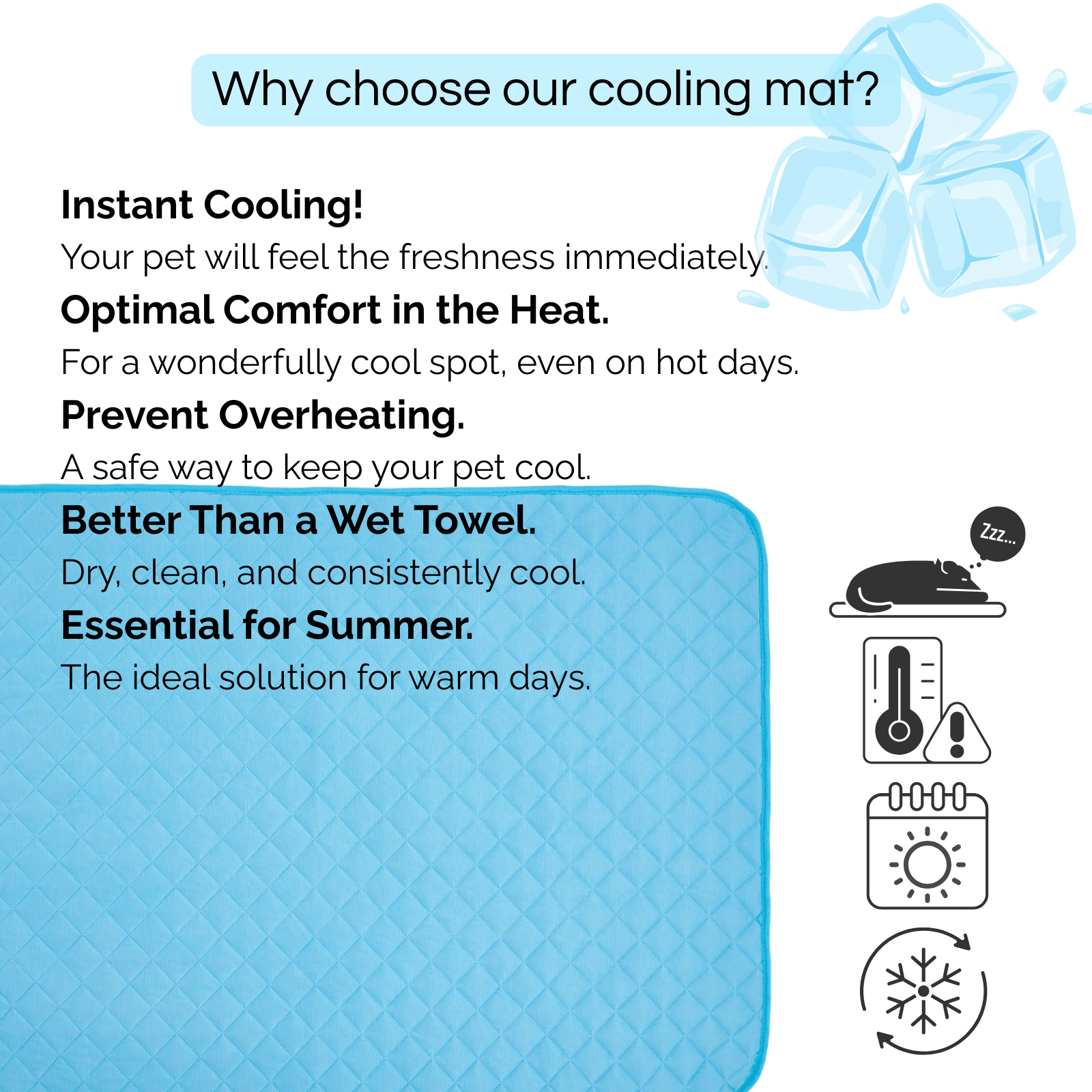 Wasbare Zelfkoelende Hondenmat - Duke & Scoop