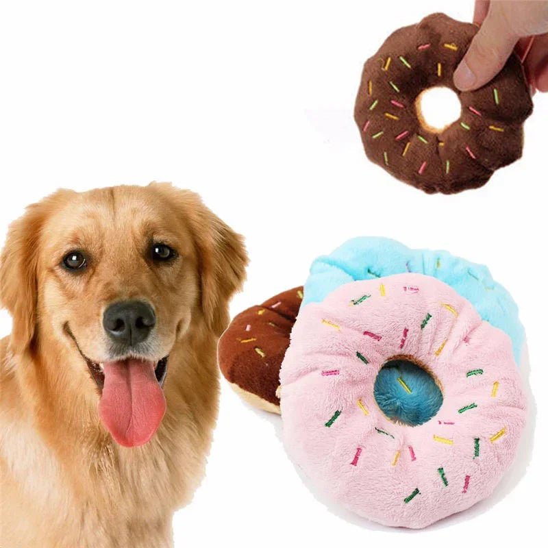Zacht Donut Hondenspeeltje met Pieper – Pluche - Duke & Scoop