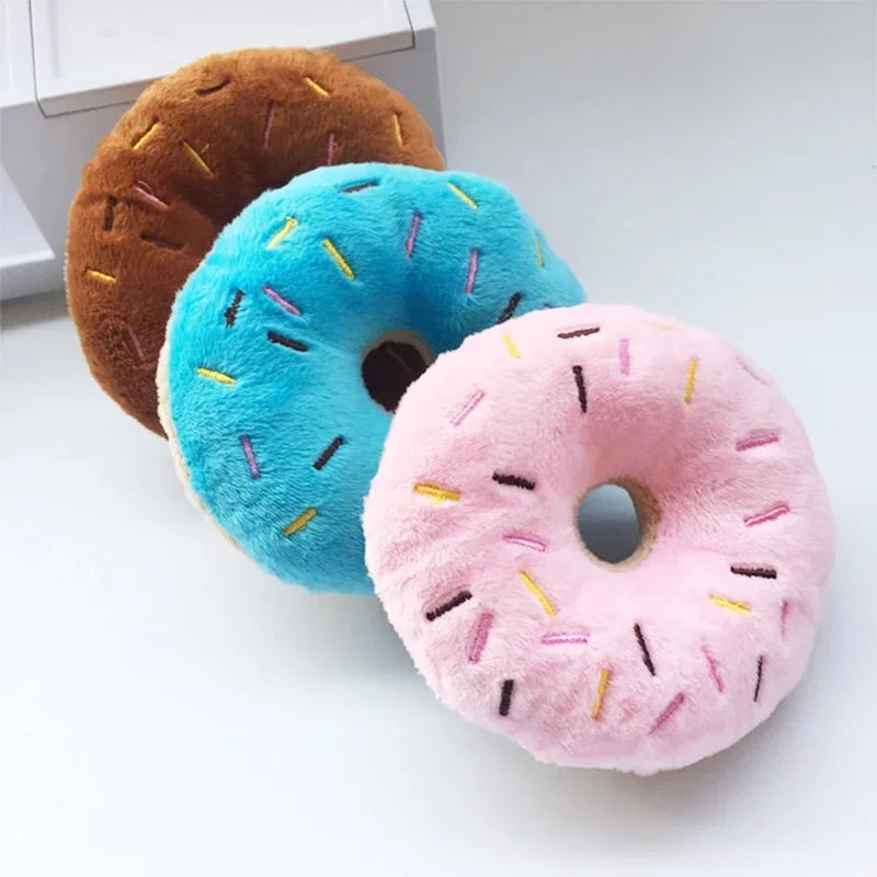 Zacht Donut Hondenspeeltje met Pieper – Pluche - Duke & Scoop