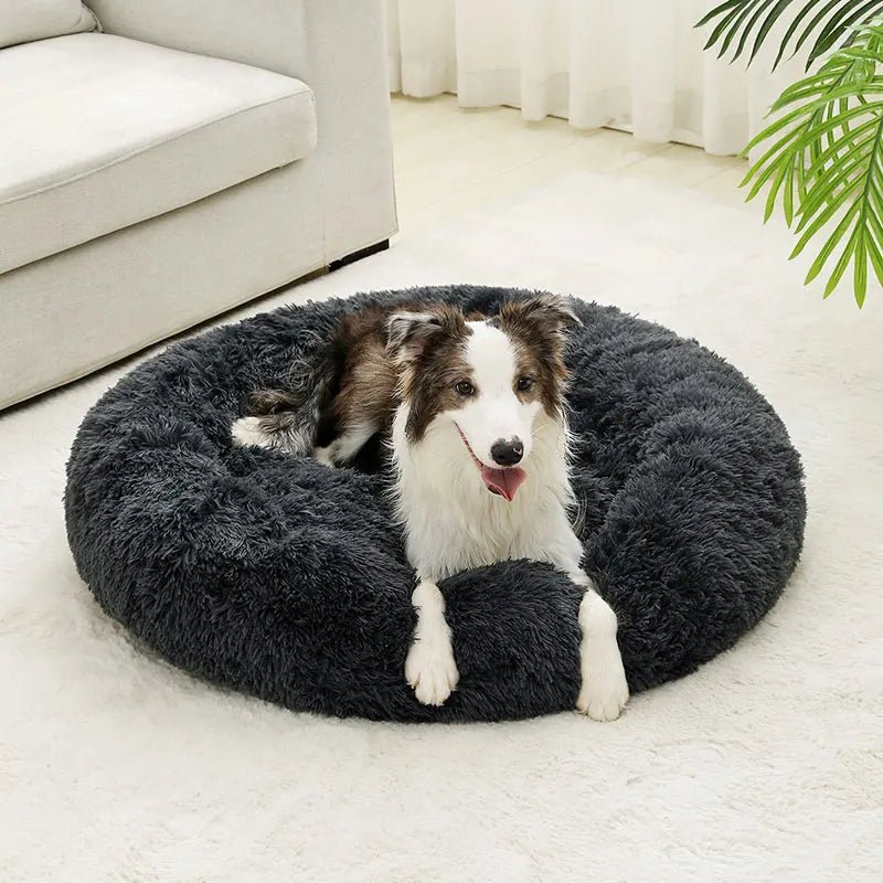 Zachte Donut Hondenmand – Pluche Hondenmand en Kattenmand - Huisdieren Slaapcomfort - Duke & Scoop