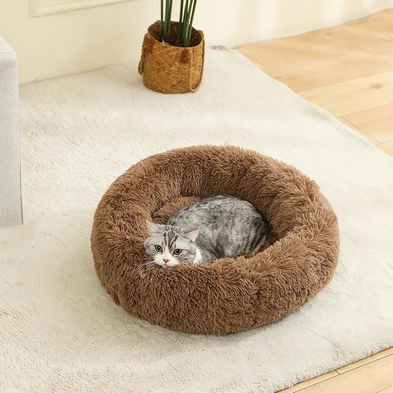 Zachte Donut Hondenmand – Pluche Hondenmand en Kattenmand - Huisdieren Slaapcomfort - Duke & Scoop