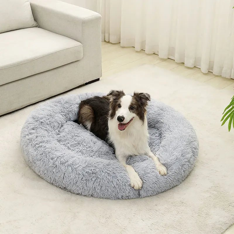 Zachte Donut Hondenmand – Pluche Hondenmand en Kattenmand - Huisdieren Slaapcomfort - Duke & Scoop